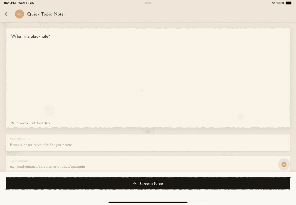 Text Input