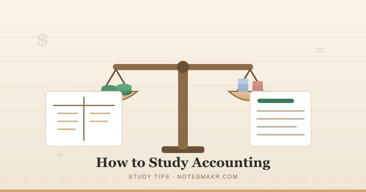 Cover Image for How to Study Accounting: A Procedure-First System (2026)