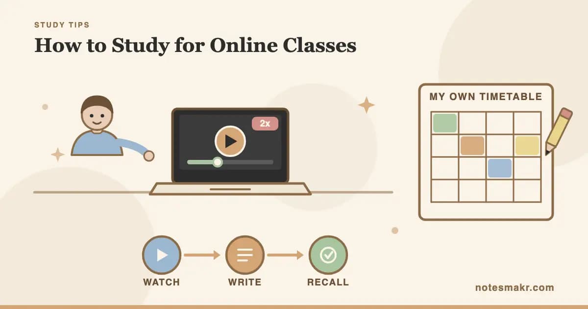 How to Study for Online Classes: The 2026 Playbook
