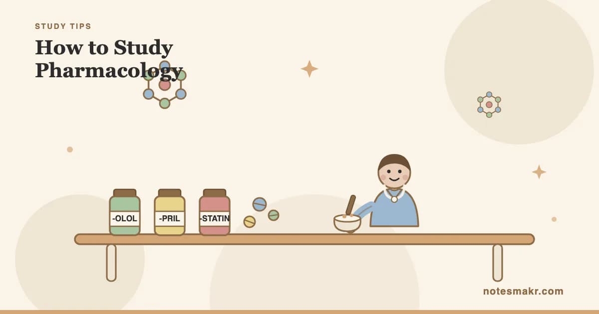 How to Study Pharmacology: A System That Sticks (2026)