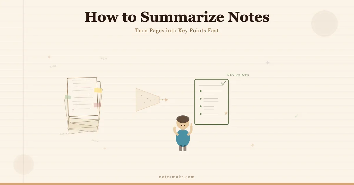 Note Summarising Ruling How to Summarize Notes: 6 Techniques to Turn Pages into Key Points ...